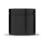 • Black HDPE jars